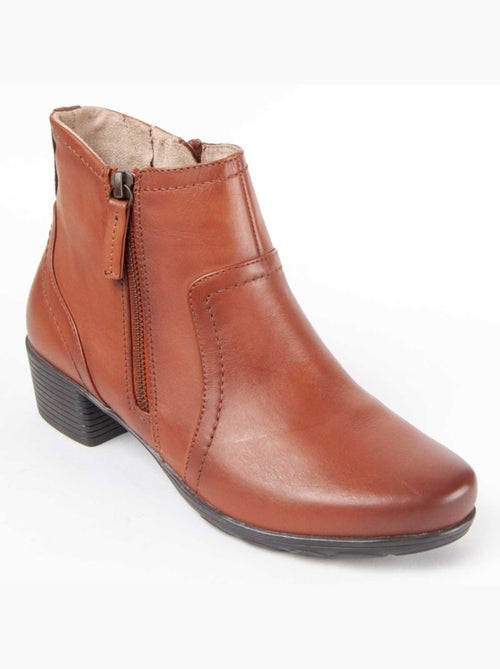 Botin Casual Cuero Purapiel - Kiabi