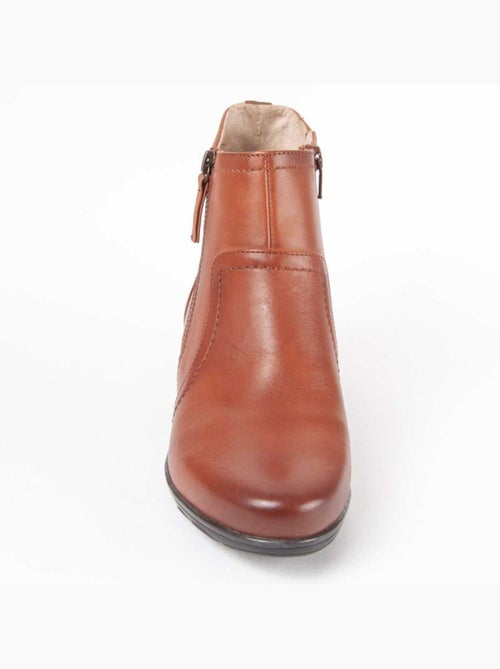 Botin Casual Cuero Purapiel - Kiabi