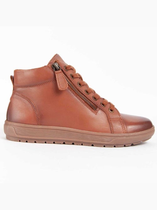 Botin Casual Cuero Purapiel - Kiabi