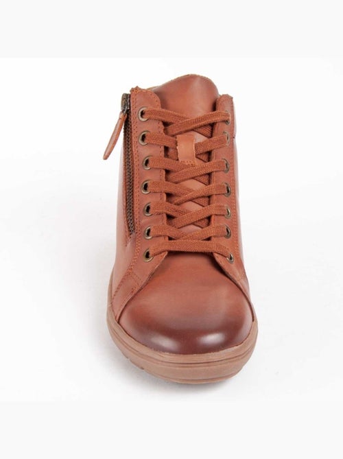 Botin Casual Cuero Purapiel - Kiabi