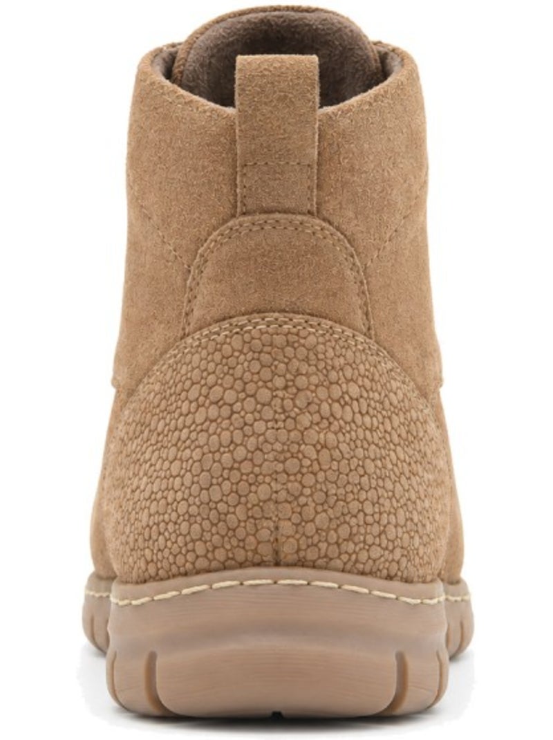 Botin casual cuero purapiel Marrón - Kiabi