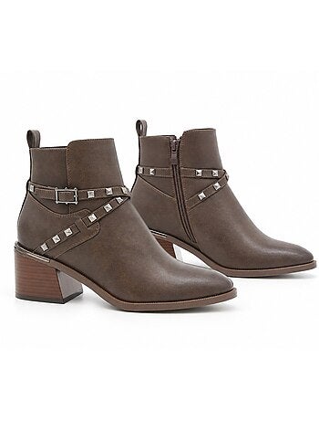 Botin casual cuero purapiel