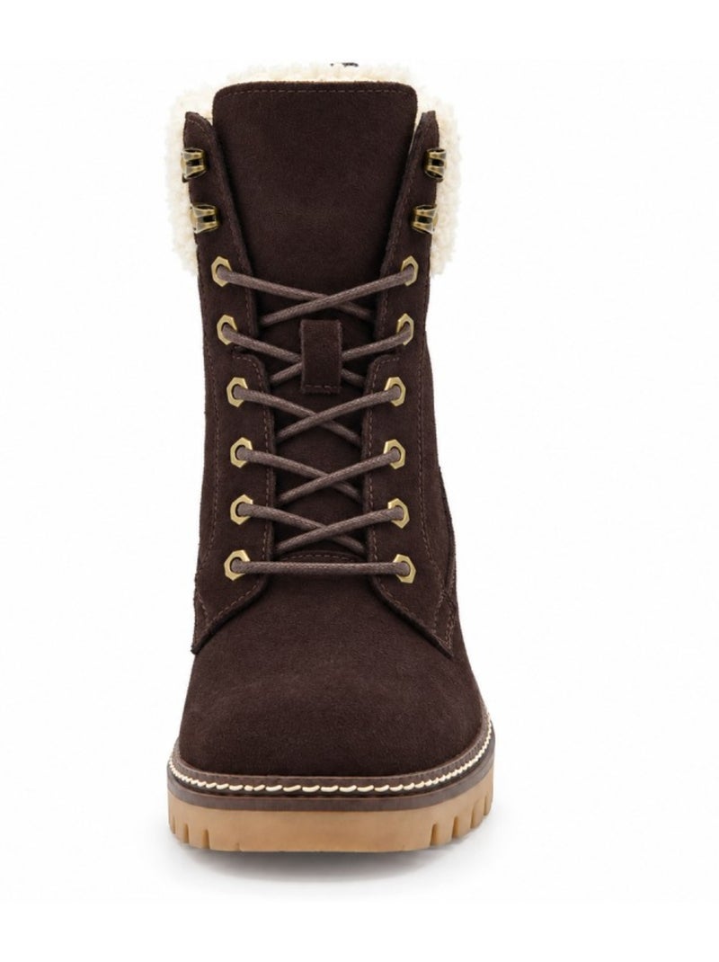 Botin casual cuero purapiel Marrón - Kiabi