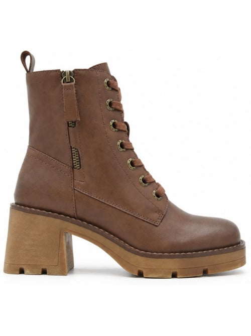 Botin casual cuero purapiel - Kiabi