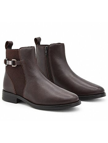 Botin casual cuero purapiel