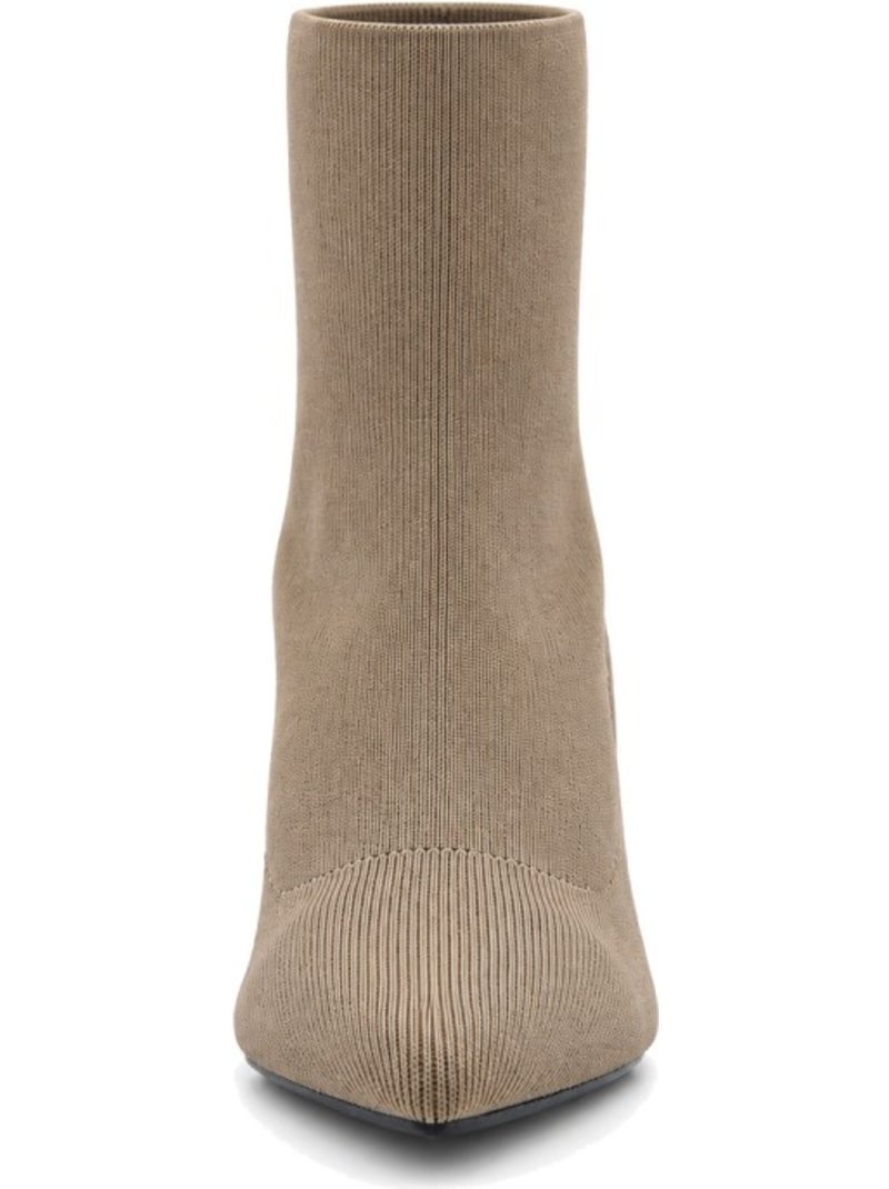 Botin casual cuero purapiel Marrón - Kiabi
