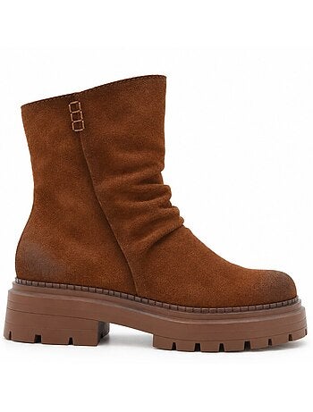 Botin casual cuero purapiel