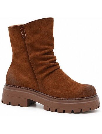 Botin casual cuero purapiel