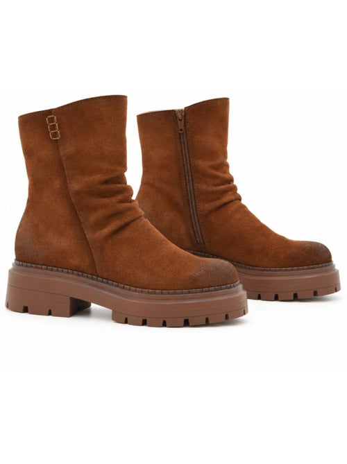 Botin casual cuero purapiel - Kiabi Botin casual cuero purapiel - Kiabi