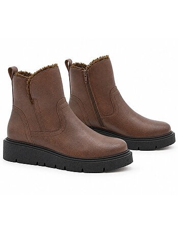 Botin casual cuero purapiel