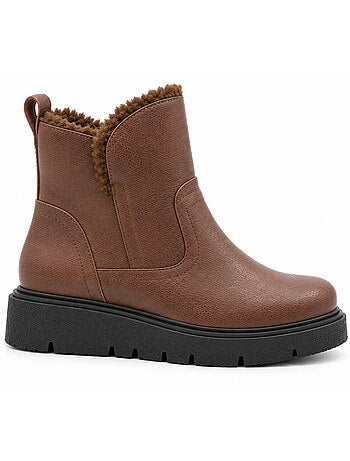 Botin casual cuero purapiel