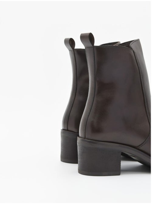 Botin Casual Cuero Purapiel - Kiabi
