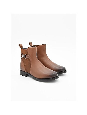 Botin casual cuero purapiel