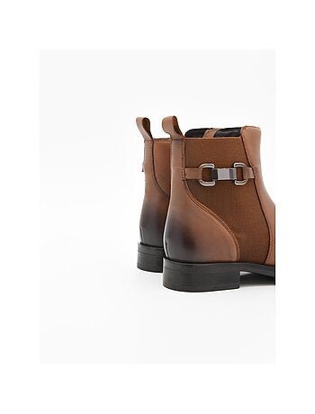 Botin casual cuero purapiel