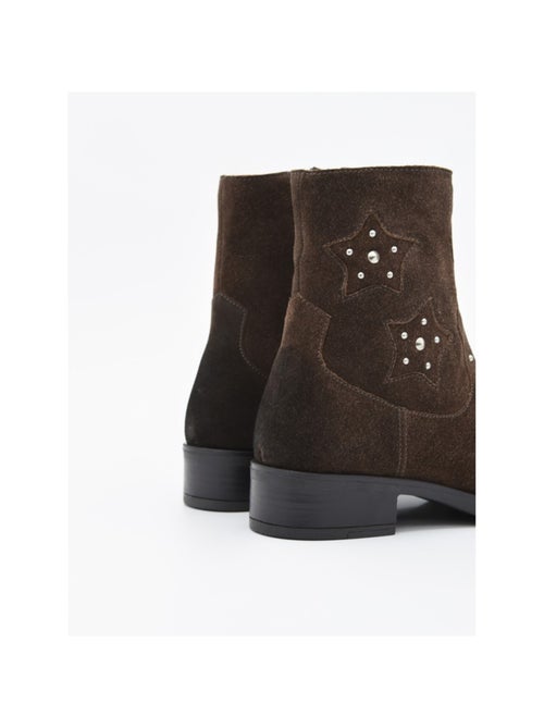 Botin Casual Cuero Purapiel - Kiabi