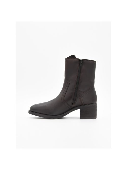 Botin Casual Cuero Purapiel - Kiabi