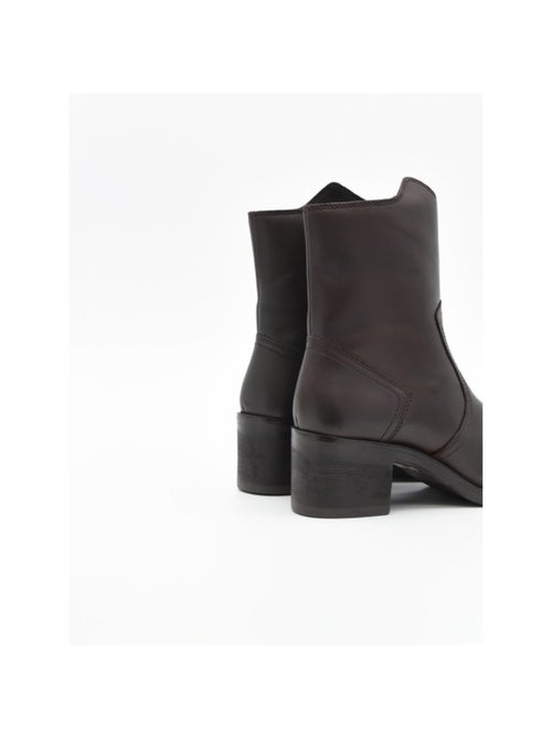 Botin Casual Cuero Purapiel - Kiabi