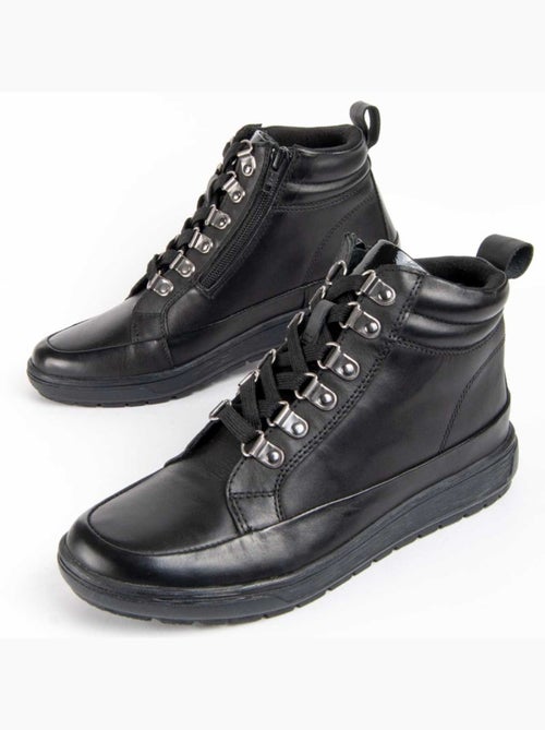 Botin Casual Cuero Purapiel - Kiabi