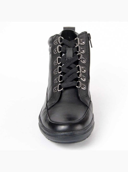 Botin Casual Cuero Purapiel - Kiabi