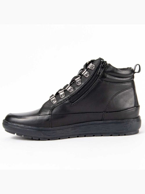 Botin Casual Cuero Purapiel - Kiabi