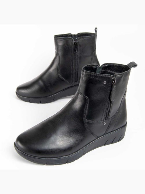 Botin Casual Cuero Purapiel - Kiabi