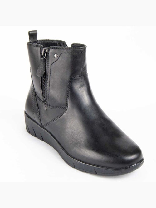 Botin Casual Cuero Purapiel - Kiabi