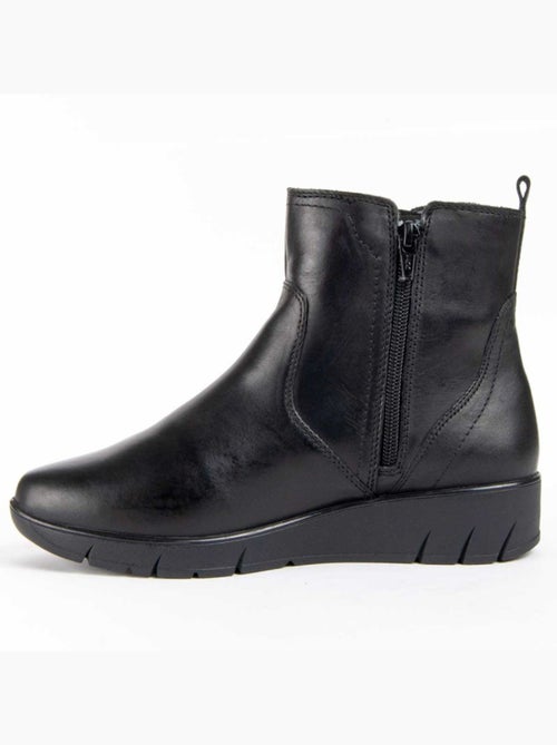 Botin Casual Cuero Purapiel - Kiabi