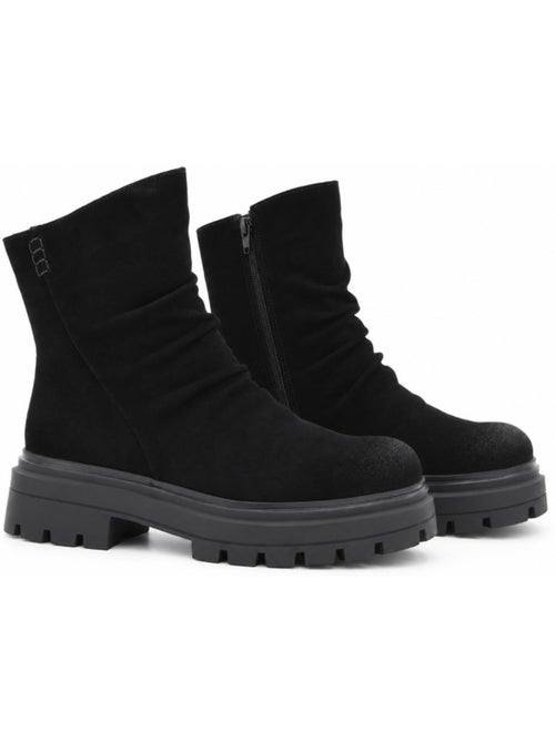 Botin casual cuero purapiel - Kiabi