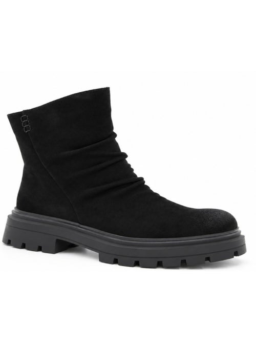 Botin casual cuero purapiel - Kiabi