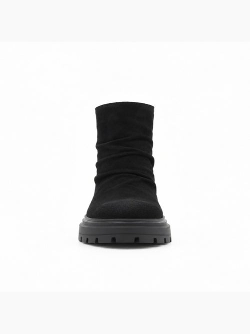 Botin casual cuero purapiel - Kiabi