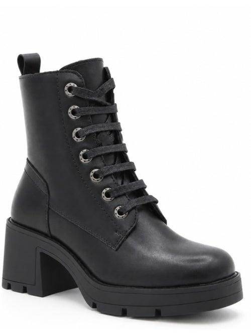 Botin casual cuero purapiel - Kiabi