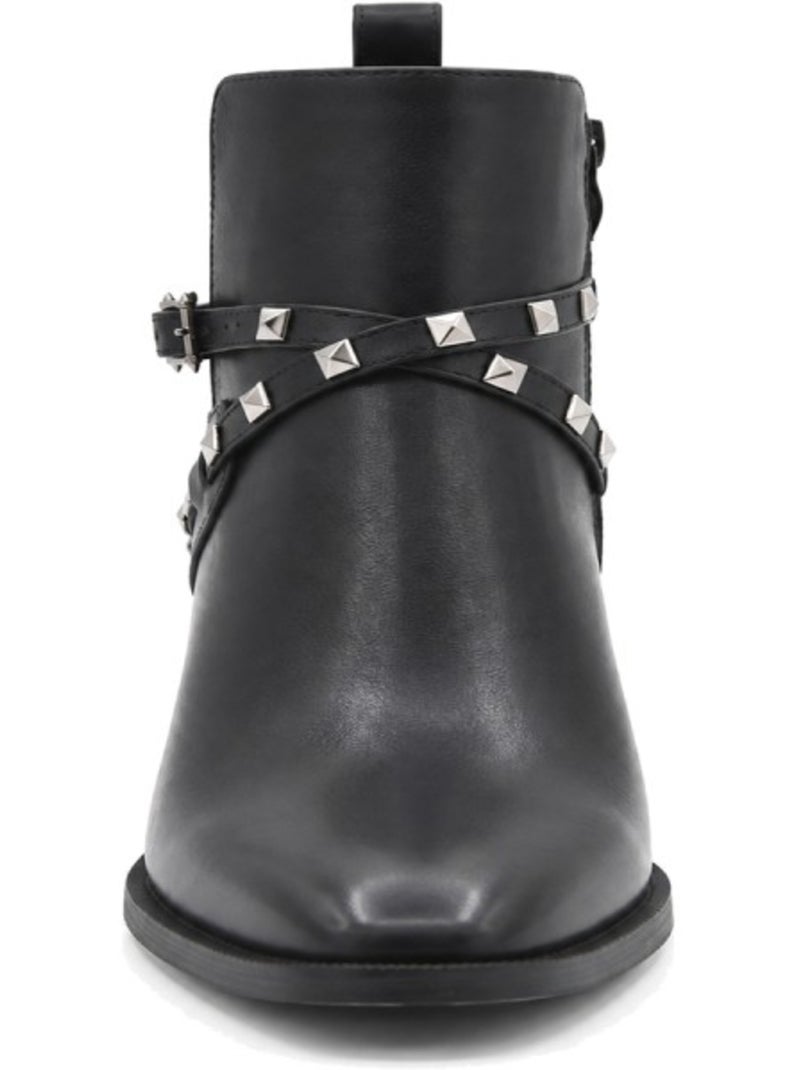 Botin casual cuero purapiel Negro - Kiabi
