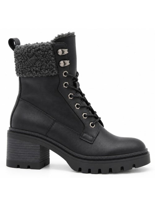 Botin casual cuero purapiel - Kiabi Botin casual cuero purapiel - Kiabi