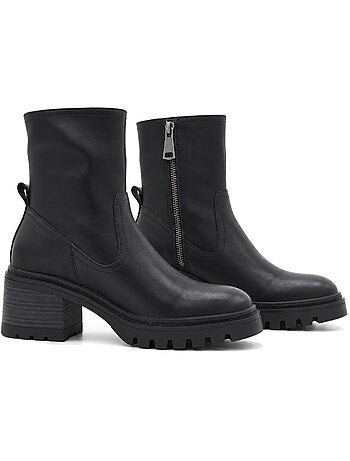 Botin casual cuero purapiel