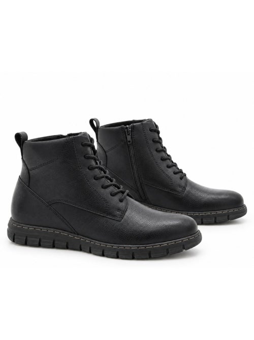 Botin casual cuero purapiel - Kiabi Botin casual cuero purapiel - Kiabi