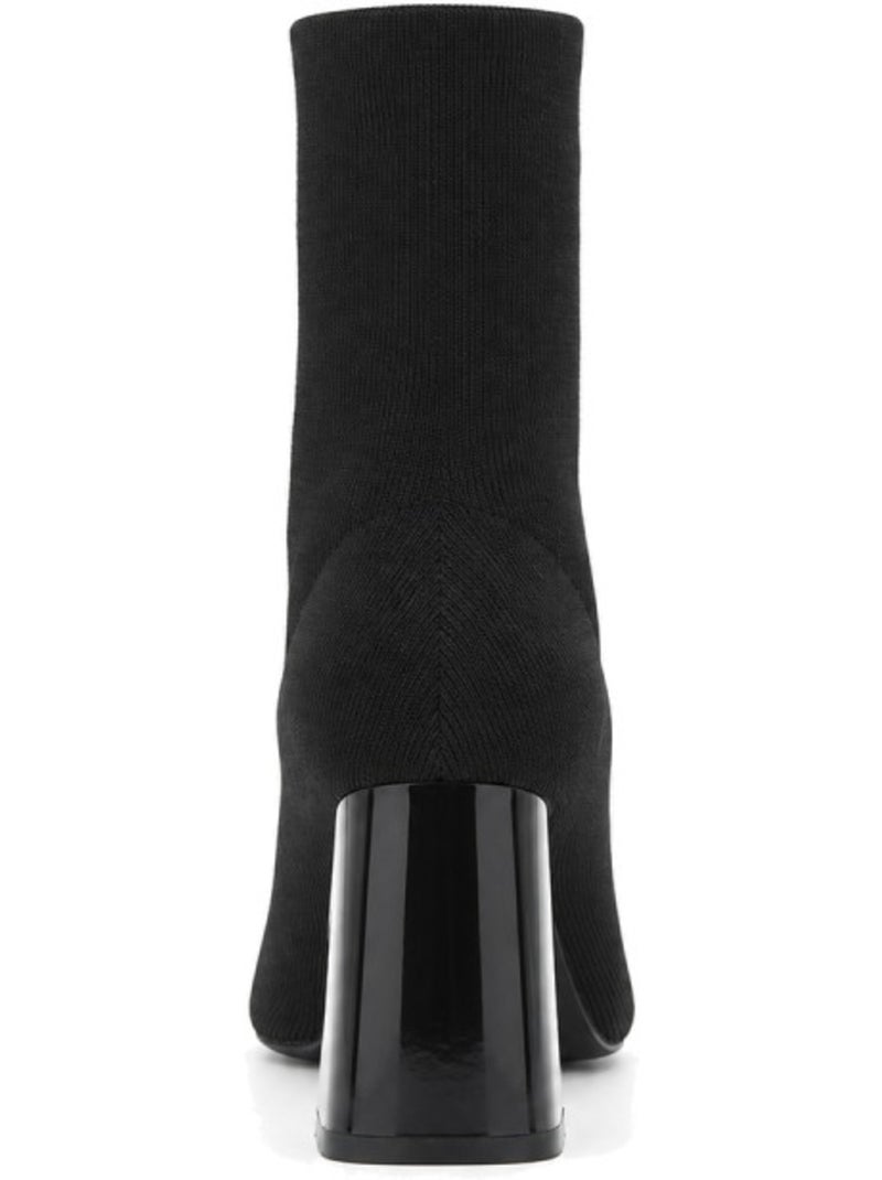 Botin casual cuero purapiel Negro - Kiabi