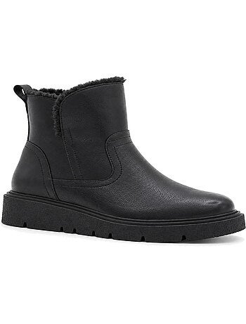 Botin casual cuero purapiel