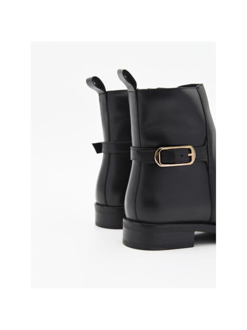 Botin Casual Cuero Purapiel - Kiabi