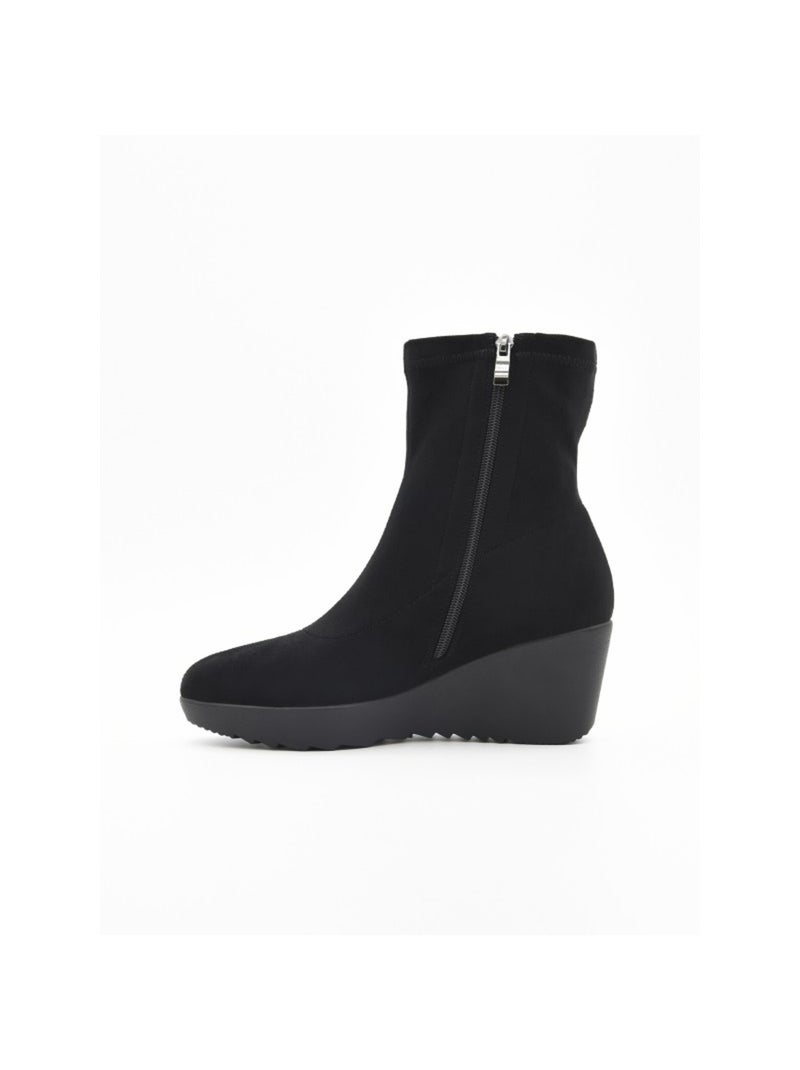 Botin casual cuero purapiel Negro - Kiabi