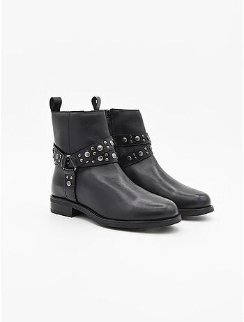 Botin Casual Cuero Purapiel