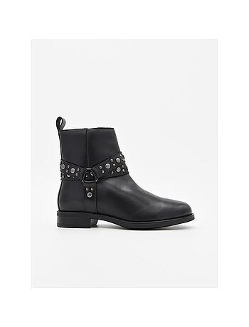 Botin Casual Cuero Purapiel