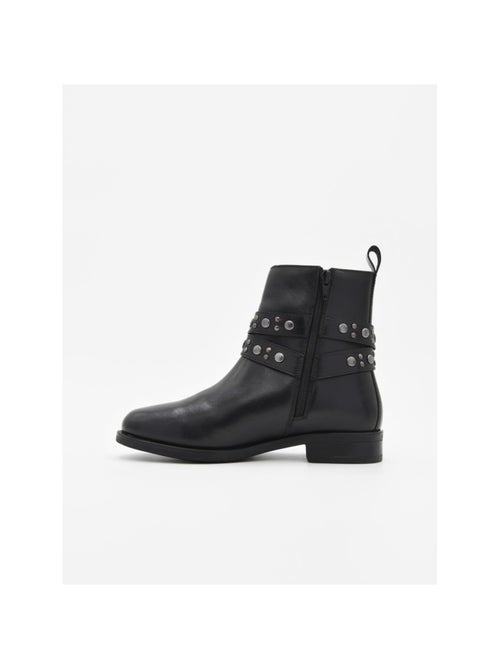Botin Casual Cuero Purapiel - Kiabi
