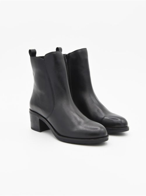 Botin Casual Cuero Purapiel - Kiabi