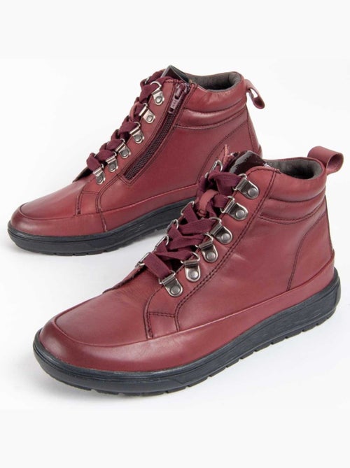 Botin Casual Cuero Purapiel - Kiabi