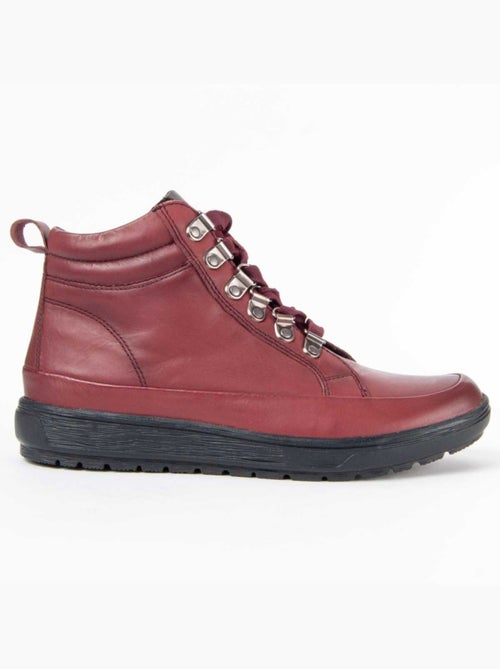 Botin Casual Cuero Purapiel - Kiabi