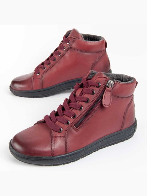 Botin Casual Cuero Purapiel - Kiabi