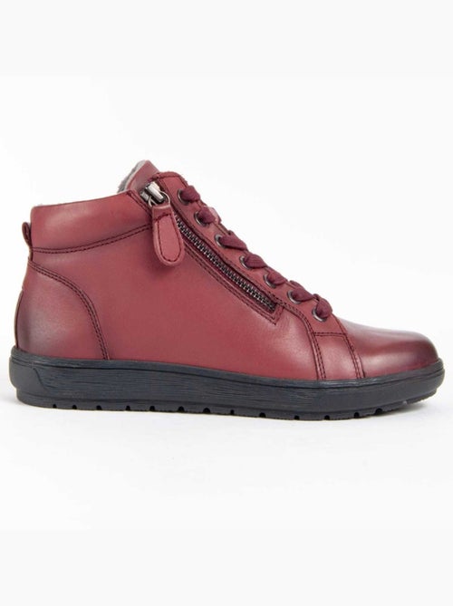 Botin Casual Cuero Purapiel - Kiabi