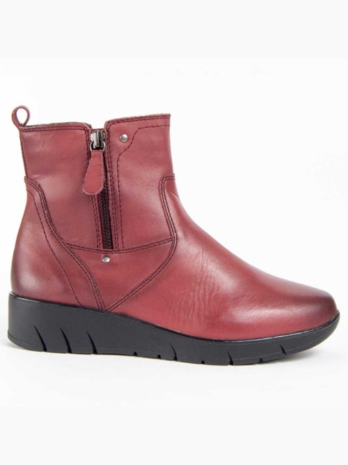 Botin Casual Cuero Purapiel - Kiabi