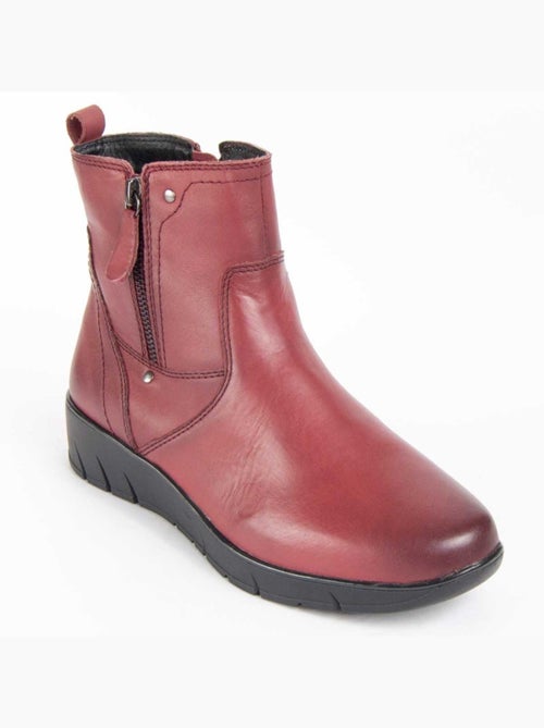 Botin Casual Cuero Purapiel - Kiabi