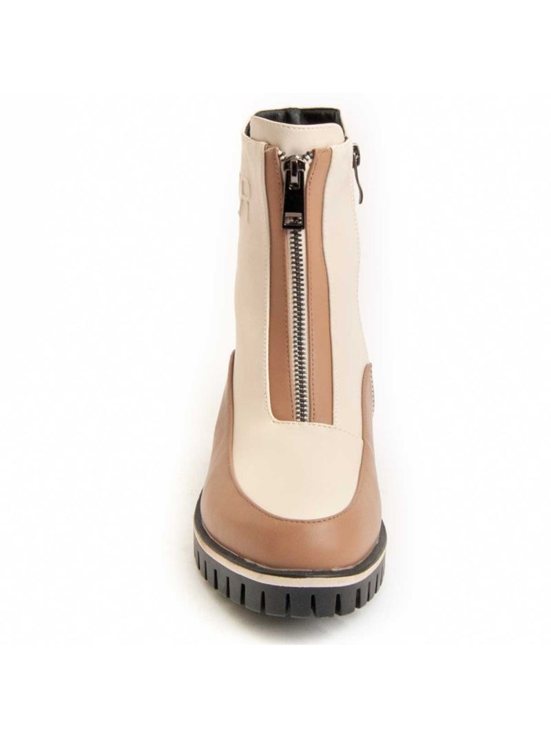 Botin Casual Sintetico Montevita Beige - Kiabi